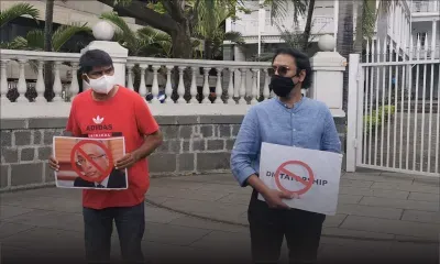 Manifestation symbolique devant le Parlement contre les amendements à l’IBA Act