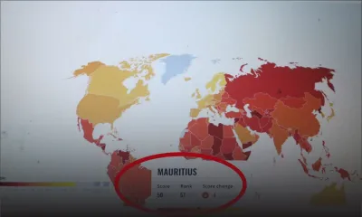 Indice de perception de la corruption : Maurice perd quatre points 