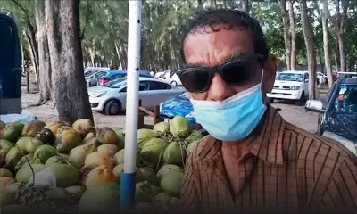Plage de Mont-Choisy : rencontre avec Dewanand, marchand de coco 