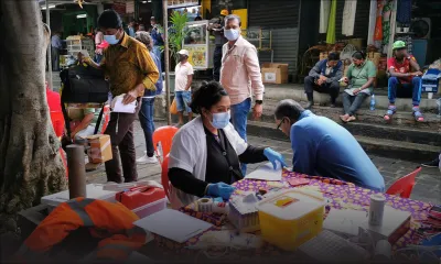 Collecte de sang au Marché central à Port-Louis