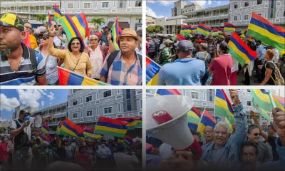 [En images] Marche de protestation contre la cherté des prix des carburants   
