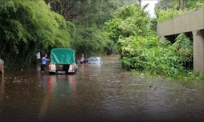 Accumulations d’eau : fermeture possible de la route de Mare-aux-Vacoas menant vers La Marie
