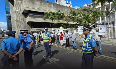 Manifestation pacifique de Linion Moris à Port-Louis