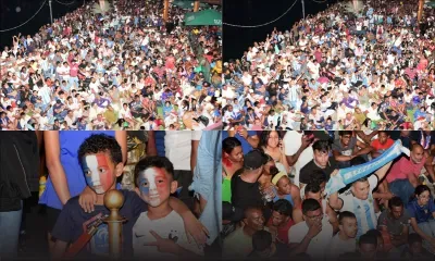 France v Argentine : grosse affluence au Port-Louis Waterfront 