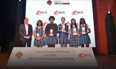 SEM Young Investor Award : 5 élèves du collège Lorette de Mahébourg remportent Rs 200 000