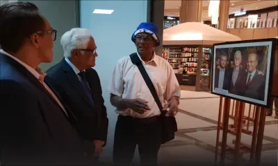 Expo photo du Media Trust au Caudan pour la Journée internationale de la liberté de la presse