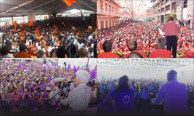 1er-Mai [en images] : les principaux partis politiques montrent leurs muscles