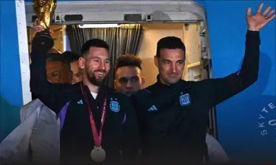 Les champions du monde argentins ont atterri à Buenos Aires