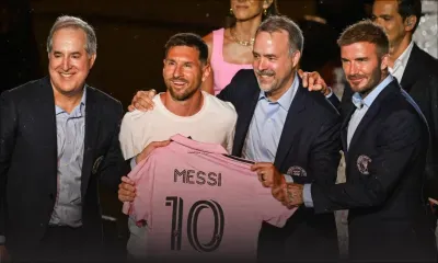 Messi présenté par l'Inter Miami dans l'euphorie... et sous la pluie