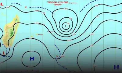 Météo : Bheki passera à son point le plus rapproché de Maurice jeudi matin