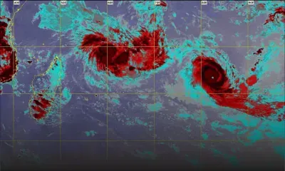 Météo : Cilida évolue à environ 960 km au Nord-Nord-Est de Maurice 