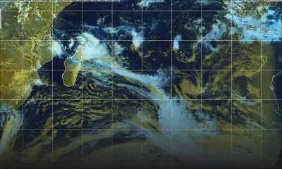 Perturbation tropicale : le système pourrait s'intensifier en tempête tropicale modérée d'ici demain et être baptisé Gamane 