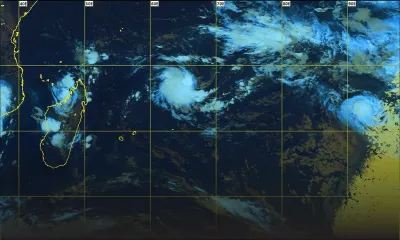 Météo : la perturbation tropicale à 1285 km de Maurice 