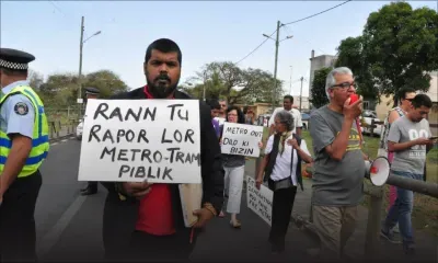 Manifestation à Barkly : «Il y a un manque de transparence autour du projet Metro Express», dit Jayen Chellum