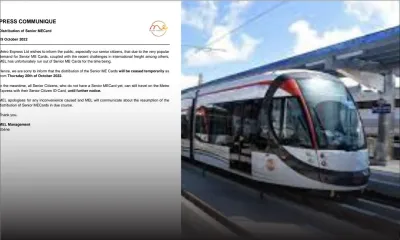 Metro Express : les ME Cards destinées aux seniors épuisées 