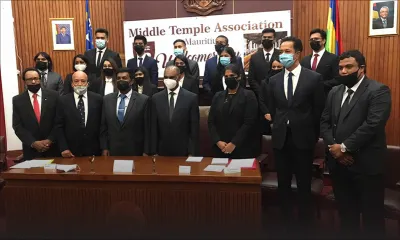 Middle Temple Association of Mauritius : 13 nouveaux membres obtiennent leurs certificats