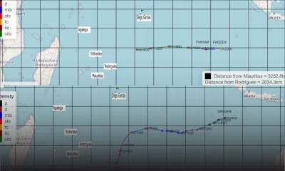 Météo : l’intense cyclone Freddy pas une menace directe pour les îles Mascareignes à ce stade