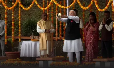 Visite officielle : Modi à Grand-Bassin