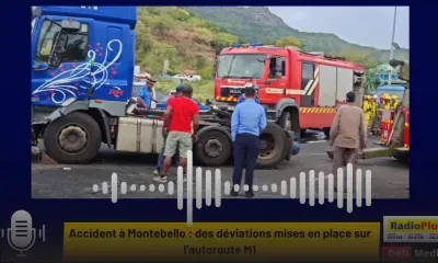 Accident à Montebello : des déviations mises en place sur l’autoroute M1