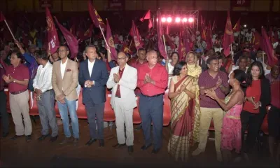 [En images] Congrès du MP : présence remarquée de Patrick Assirvaden et d'Osman Mahomed du PTr ainsi que de Mamade Khodabaccus du PMSD