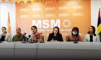 Les femmes parlementaires du MSM face à la presse 