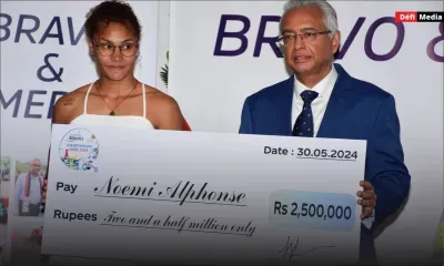 Handisport : Rs 2,5 millions pour Noemi Alphonse et Rs 1 million pour Anaïs Angeline en guise de récompense