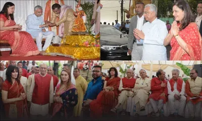 (En images) Pravind Jugnauth et Navin Ramgoolam à Grand-Bassin