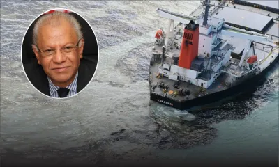 Fuite d’huile du Wakashio : Ramgoolam «consterné» et «indigné»