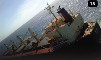 Un navire à la dérive dans l’océan Indien  