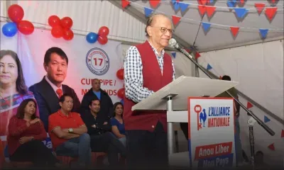 Curepipe : suivez en direct le meeting de l'Alliance Nationale