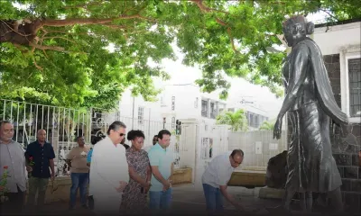 Fête du Travail : des membres de Nouveaux Démocrates rendent hommage à Anjalay Coopen 