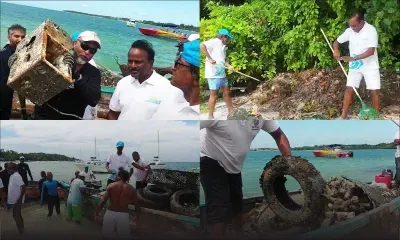 Trou-d’Eau-Douce : à l’heure du grand nettoyage dans le lagon