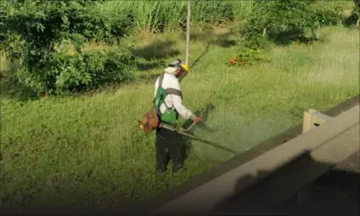 Flic-en-Flac : nettoyage des bordures de route