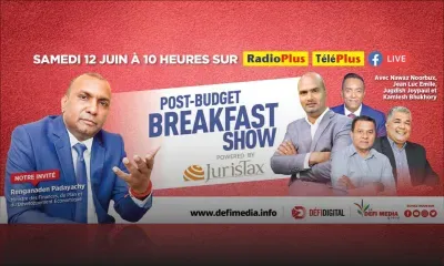 Budget Breakfast : Renganaden Padayachy sur Radio Plus et TéléPlus ce samedi