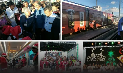 Célébration nationale de Noël : distribution de sacs à dos aux enfants et tram spécial pour Port-Louis