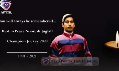 Hippisme : hommage au jockey Nooresh Juglall au Champ de Mars