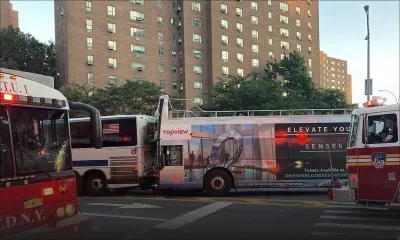 A Manhattan, 80 blessés dans une collision entre deux bus