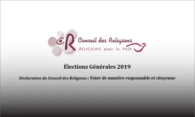 Législatives  2019 : le Conseil des Religions adresse un message à la population 