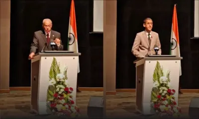 Cérémonie de remise du premier lot de bus électriques à la CNT : discours du ministre du transport Osman Mahomed et le Premier ministre Navin Ramgoolam