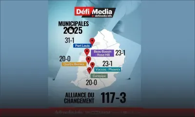 Municipales 2025 – Résultats en direct : 117 sièges pour l’Alliance du Changement, un pour En Avant Moris, un pour le Reform Party et un candidat indépendant élu