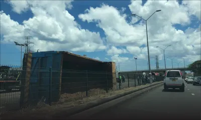 Accident à Pailles : quatre blessés, le chauffeur en fuite 