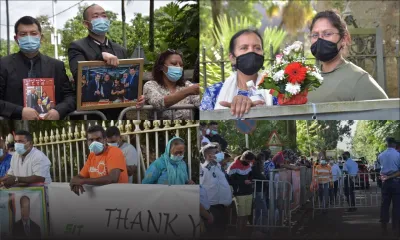 Crémation de SAJ : ces sympathisants rassemblés devant le Jardin botanique de Pamplemousses