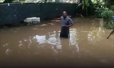 Fortes averses : accumulation d'eau à Pamplemousses