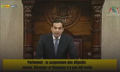 Parlement : la suspension des députés Juman, Bérenger et Bhagwan n’a pas été levée