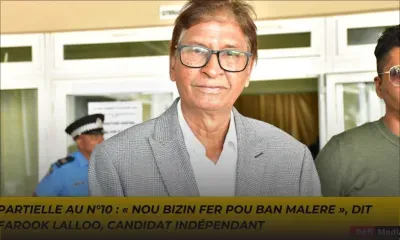 Partielle au n°10 : « Nou bizin fer pou ban malere », dit Farook Lalloo, candidat indépendant