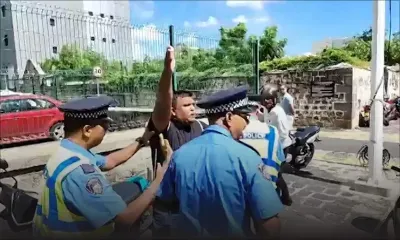 Devant la Cour suprême : prise de bec entre Parvez Rostom et des sympathisants de Bruneau Laurette 