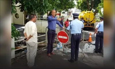 Eaux usées sur la route à Saint-Paul: nouvelle manifestation des habitants 