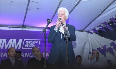 «Si oriflamme ti vote, zot fini gaygn election mais oriflame pa vote», affirme Paul Bérenger