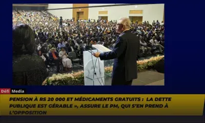 Pension à Rs 20 000 et médicaments gratuits :  La dette publique est gérable », assure le PM, qui s’en prend à l’opposition