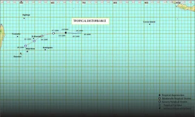 Météo : la perturbation tropicale n’influencera pas le temps à Maurice pour les deux prochains jours